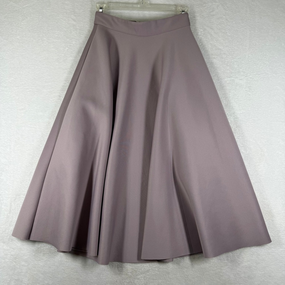 ASOS Mauve Scuba Skater Skirt Size US 2 High Waisted A-Line Mini Skirt Pink